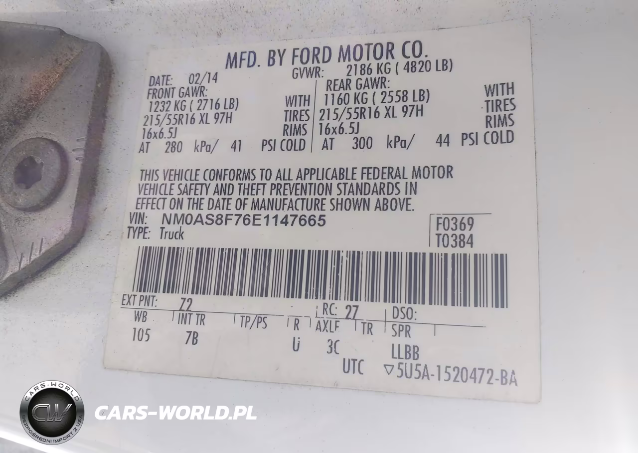2014 Ford Transit Connect Xlt VIN:NM0AS8F76E1147665 - 9