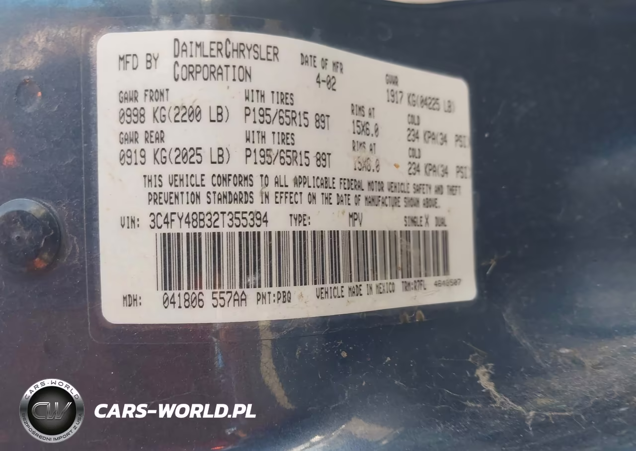 2002 Chrysler Pt Cruiser VIN:3C4FY48B32T355394 - 9