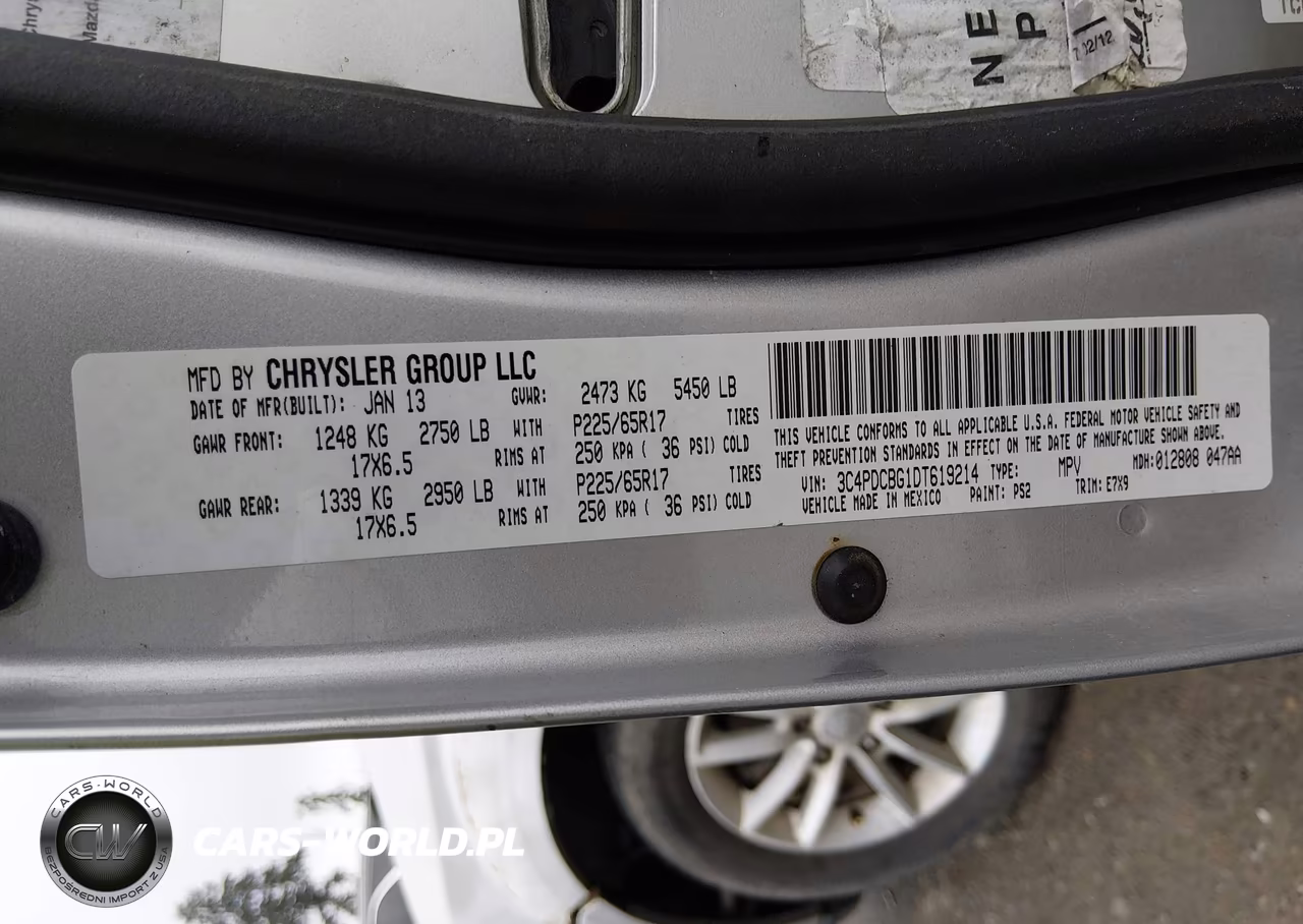 2013 Dodge Journey Sxt VIN:3C4PDCBG1DT619214 - 9