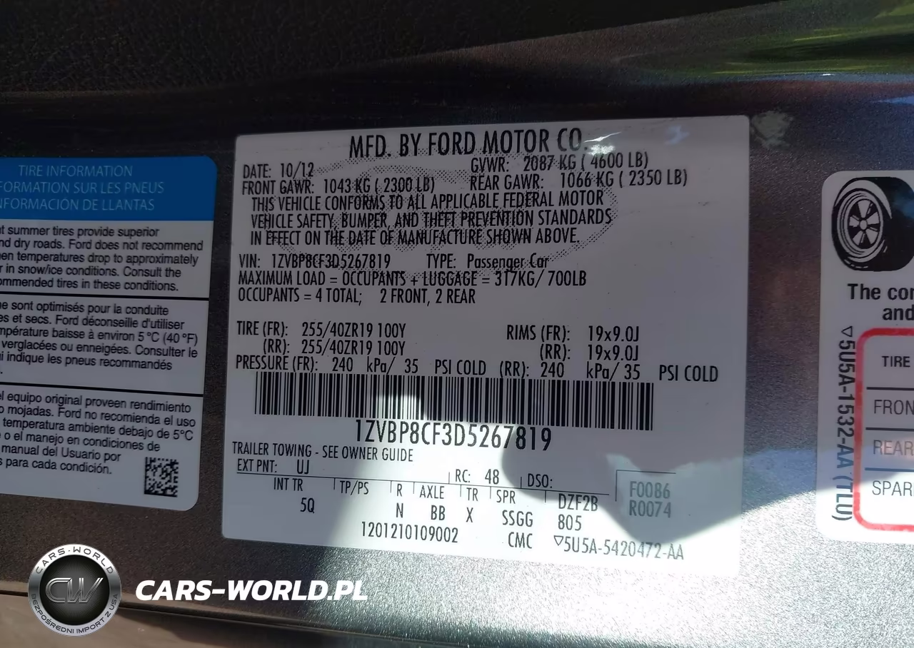 2013 Ford Mustang Gt Premium VIN:1ZVBP8CF3D5267819 - 9
