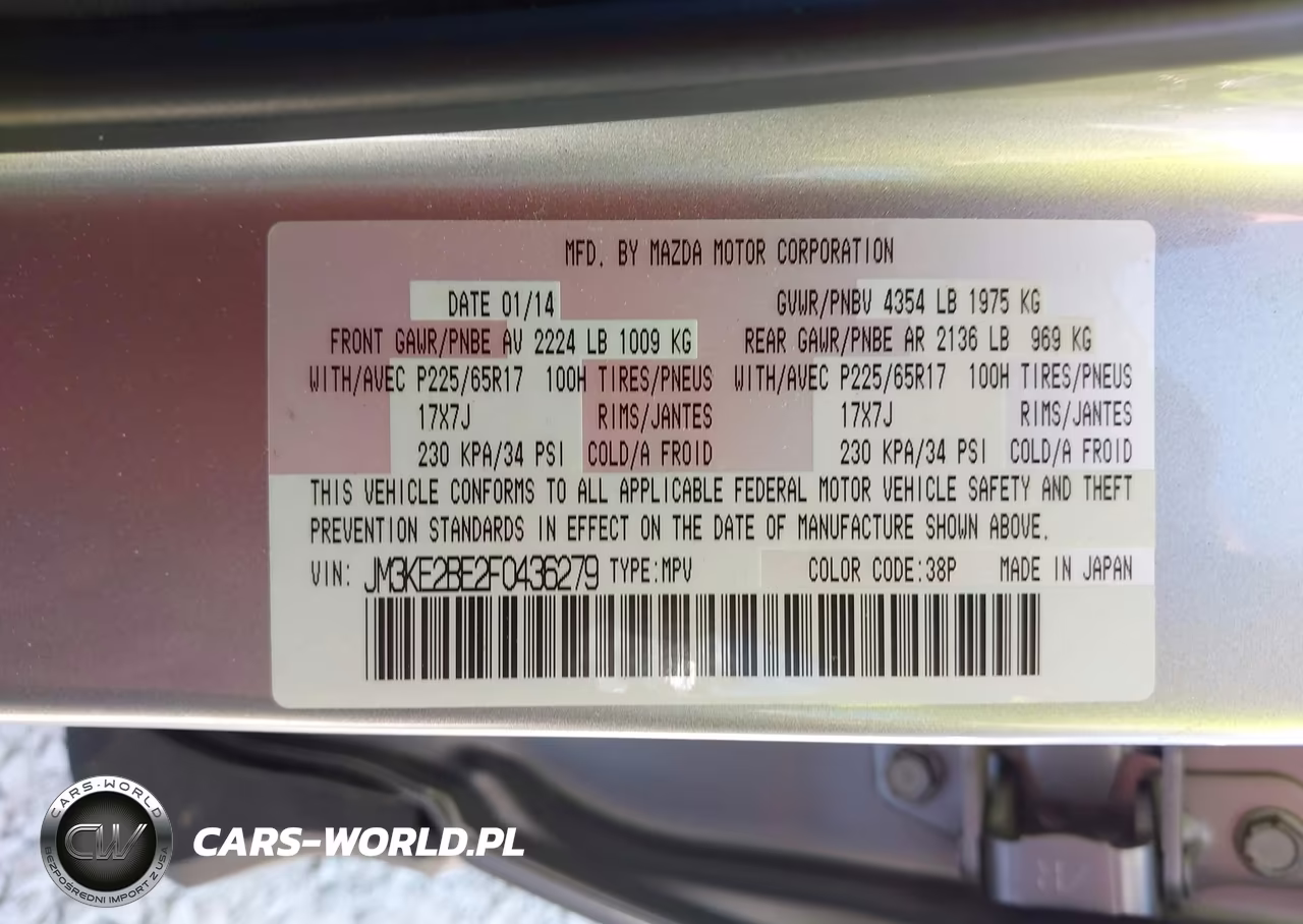 2015 Mazda Cx-5 Sport VIN:JM3KE2BE2F0436279 - 9