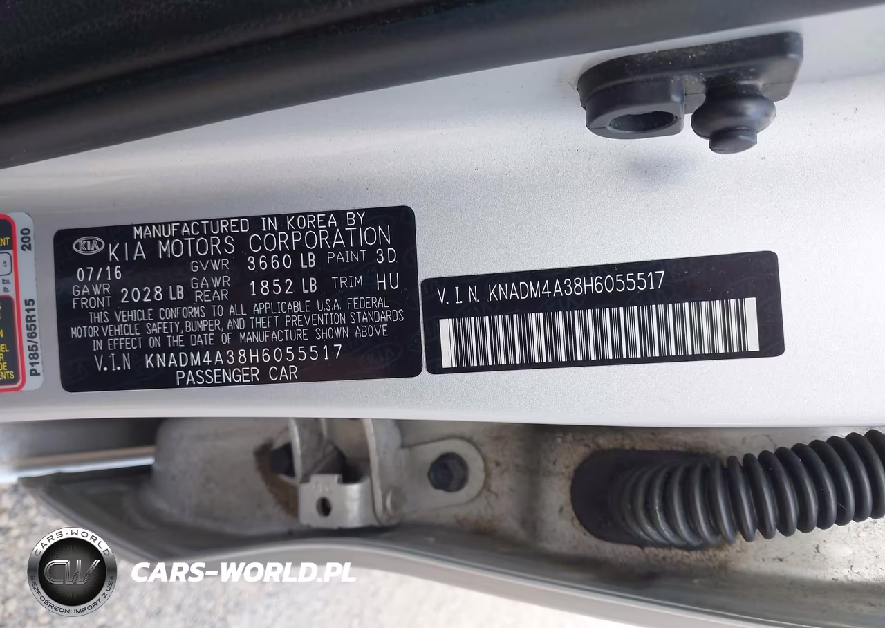 2017 Kia Rio Lx VIN:KNADM4A38H6055517 - 9
