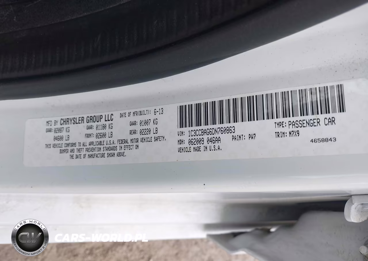 2013 Chrysler 200 Lx VIN:1C3CCBAG6DN760863 - 9