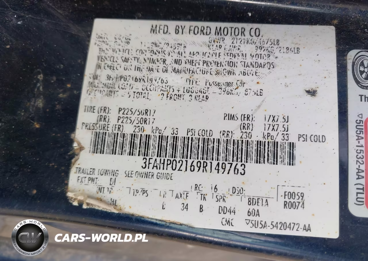 2009 Ford Fusion Sel VIN:3FAHP02169R149763 - 9