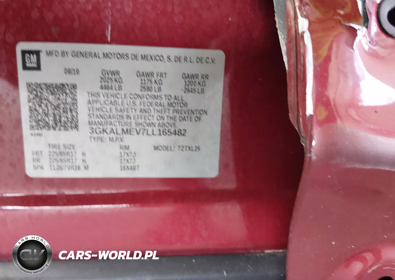 2020 GMC Terrain Fwd Sle VIN:3GKALMEV7LL165482 - 9