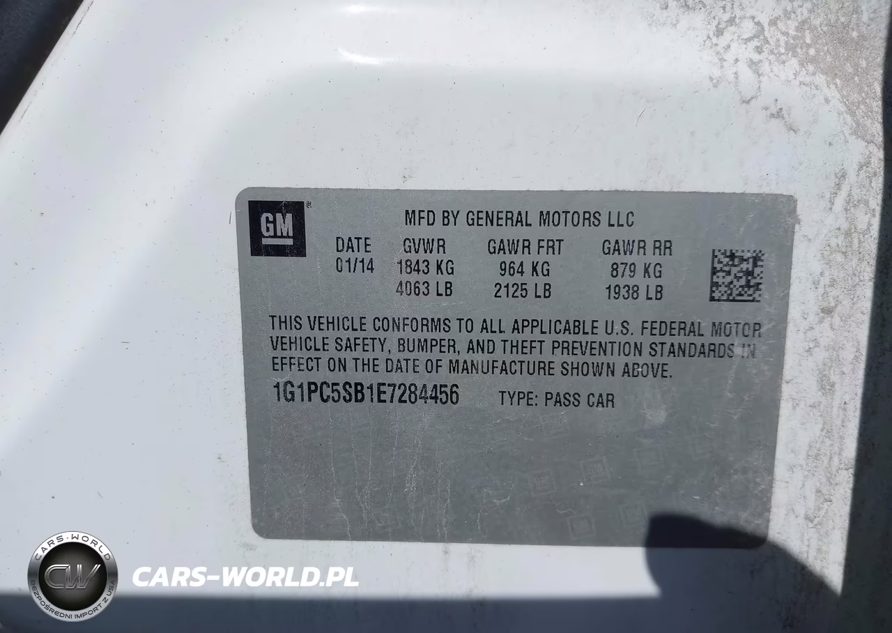 2014 Chevrolet Cruze 1Lt Auto VIN:1G1PC5SB1E7284456 - 9