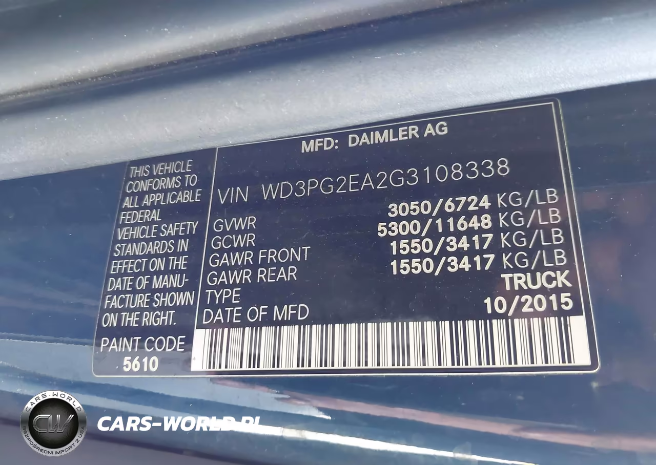 2016 Mercedes-Benz Metris VIN:WD3PG2EA2G3108338 - 9