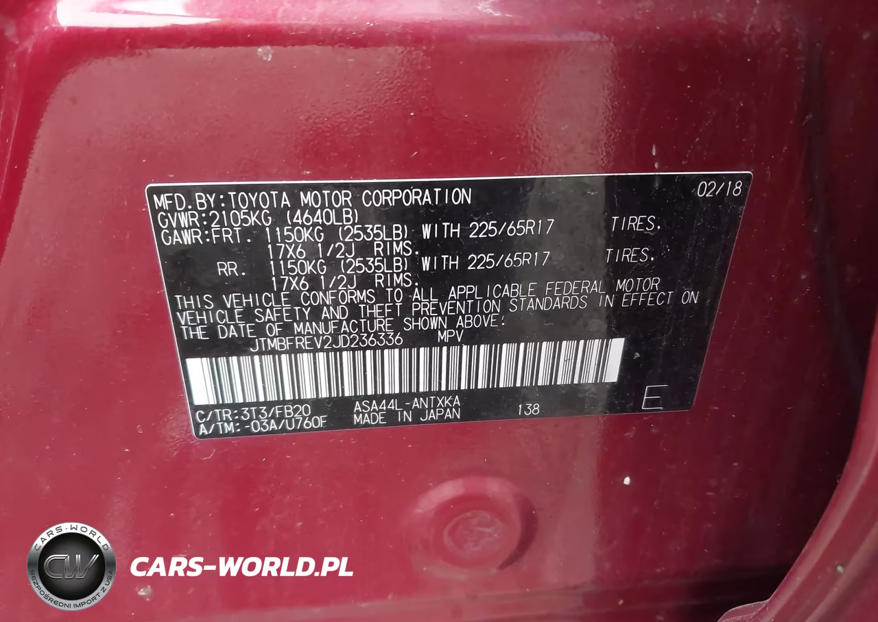 2018 Toyota Rav4 Le VIN:JTMBFREV2JD236336 - 9