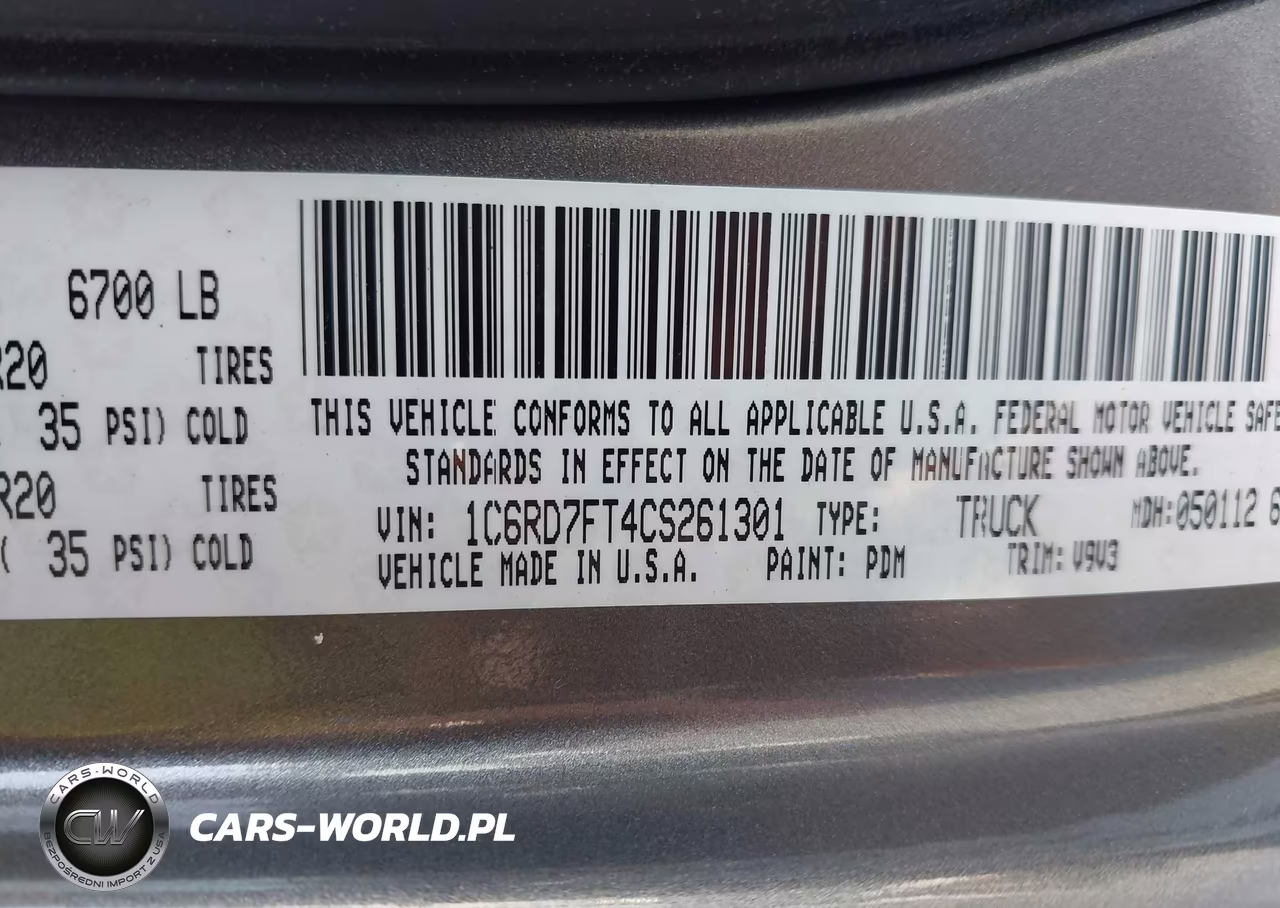 2012 Ram 1500 Express VIN:1C6RD7FT4CS261301 - 9