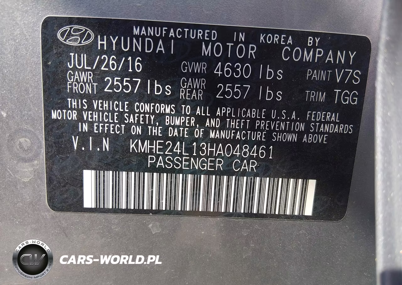 2017 Hyundai Sonata Hybrid Se VIN:KMHE24L13HA048461 - 9