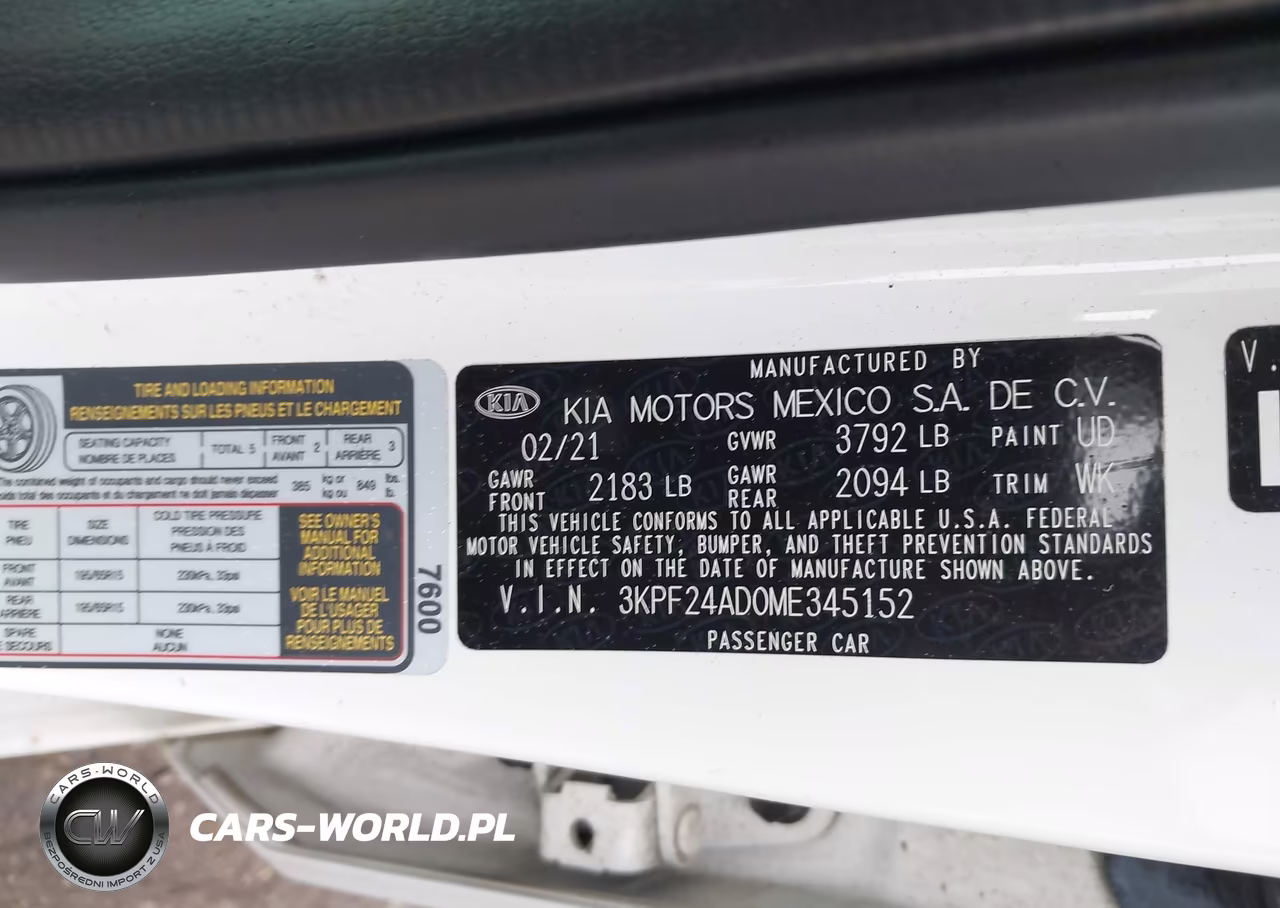 2021 Kia Forte Fe VIN:3KPF24AD0ME345152 - 9