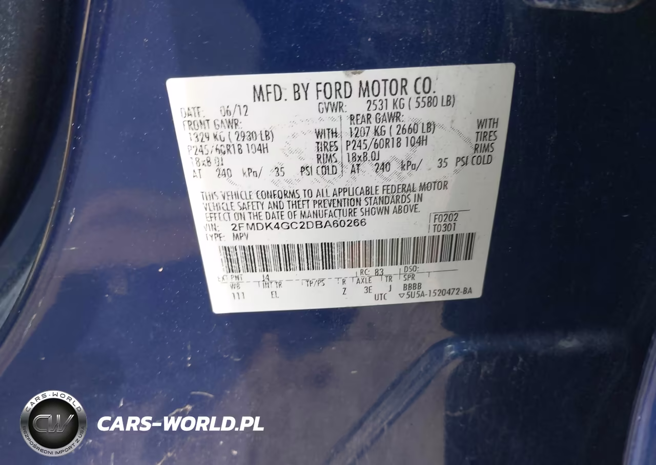2013 Ford Edge Se VIN:2FMDK4GC2DBA60266 - 9