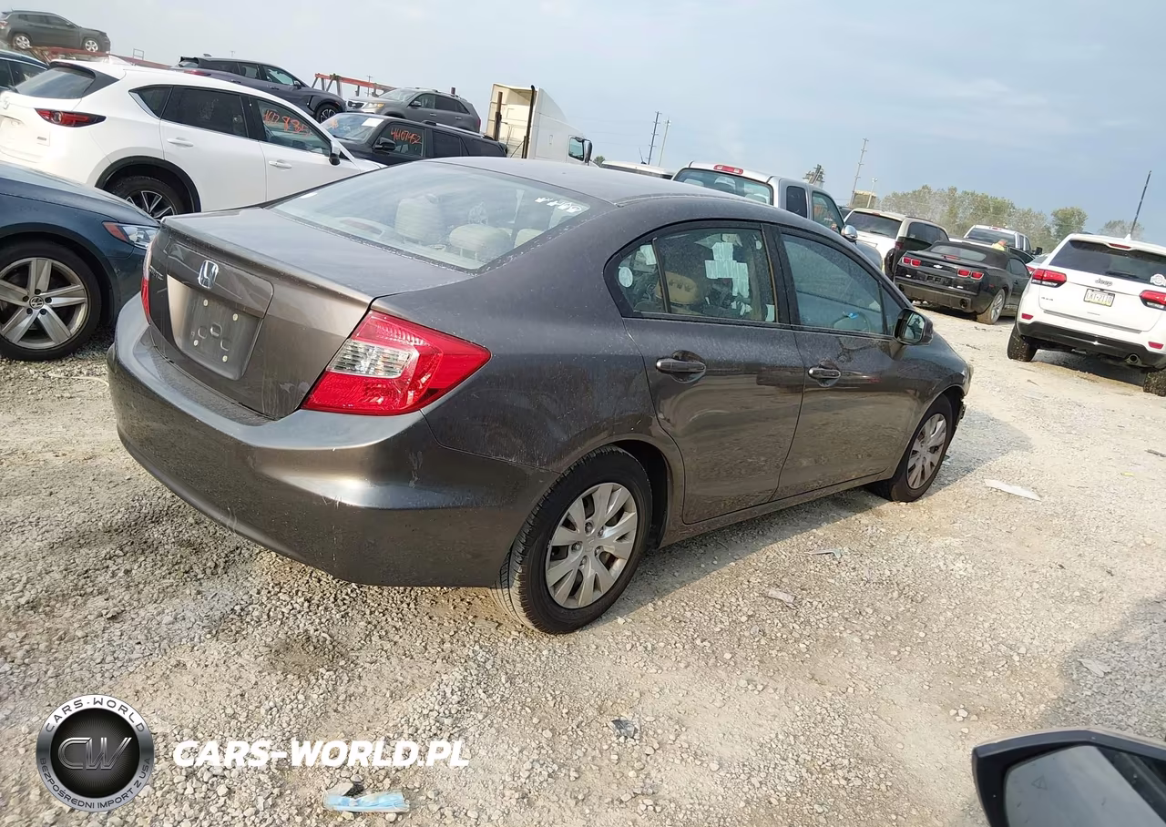 2012 Honda Civic Lx VIN:19XFB2F56CE053672 - 4