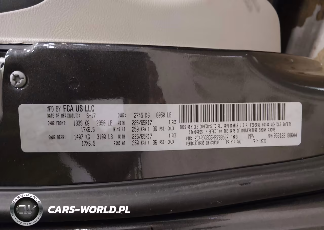 2017 Dodge Grand Caravan Se VIN:2C4RDGBG5HR789567 - 9