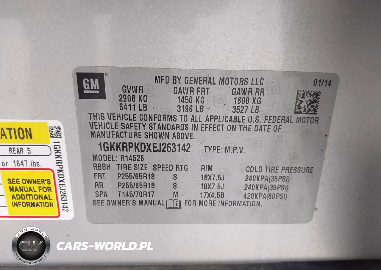2014 GMC Acadia Sle-2 VIN:1GKKRPKDXEJ263142 - 9
