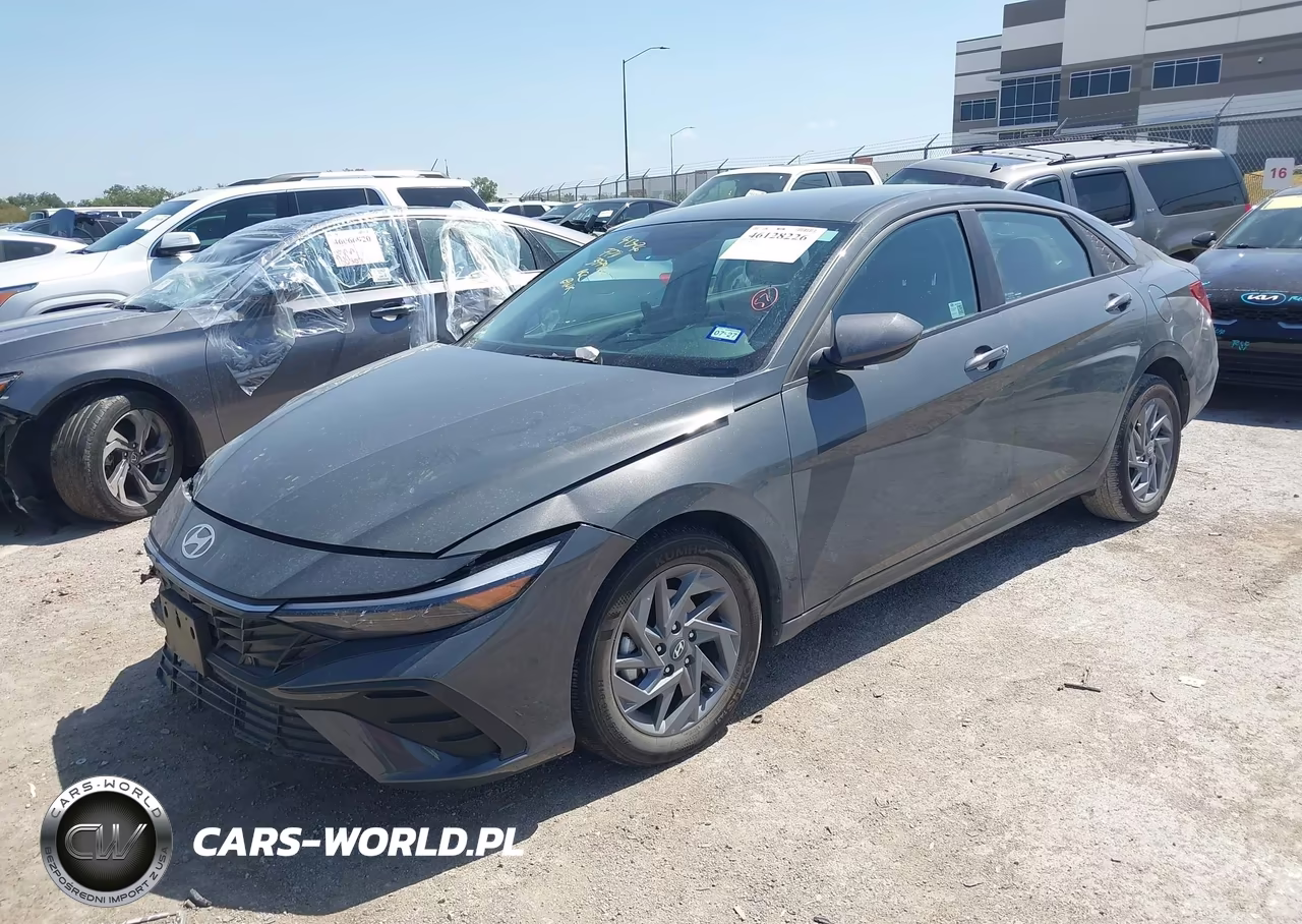 2024 Hyundai Elantra Hybrid Blue VIN:KMHLM4DJ6RU109527 - 2