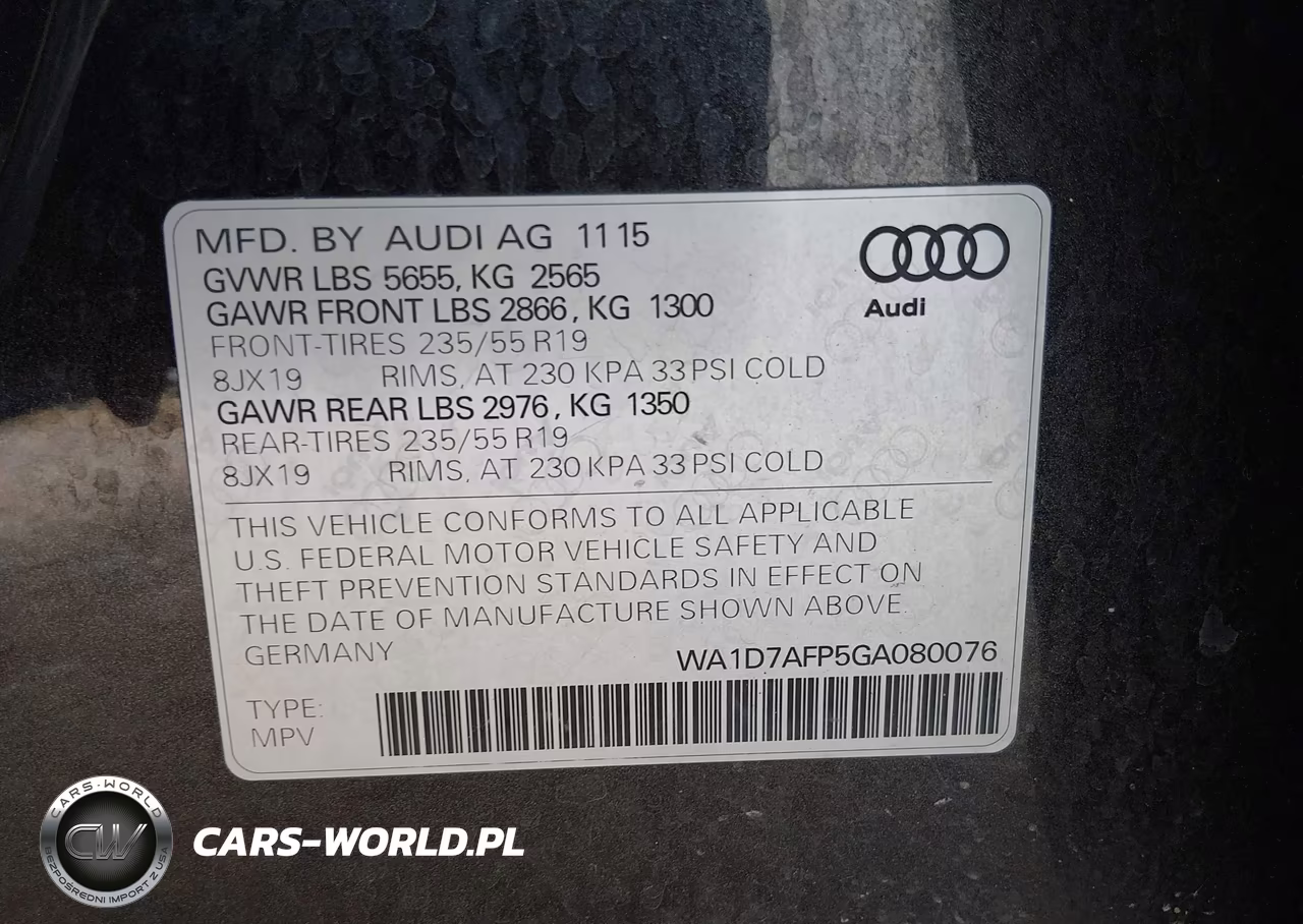 2016 Audi Q5 3.0T Premium Plus VIN:WA1D7AFP5GA080076 - 9