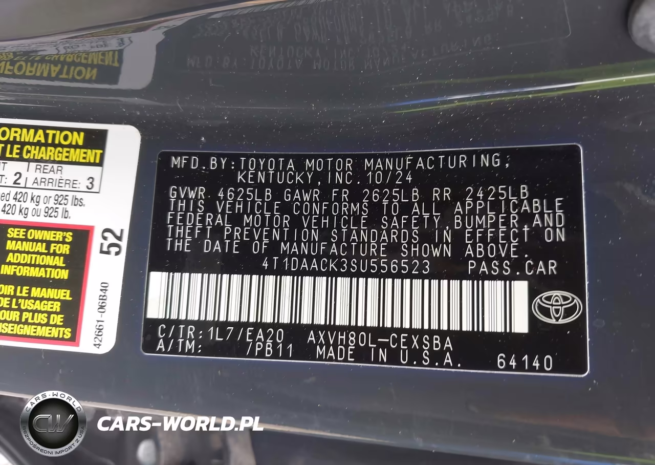 2025 Toyota Camry Se VIN:4T1DAACK3SU556523 - 9