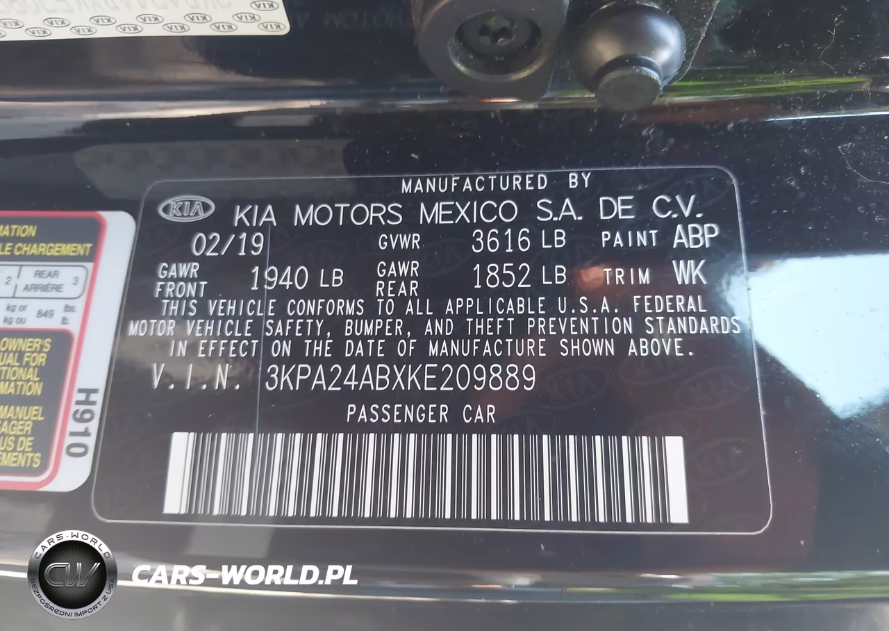 2019 Kia Rio S VIN:3KPA24ABXKE209889 - 9