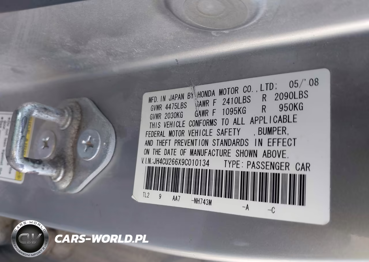 2009 ACURA TSX VIN:JH4CU266X9C010134 - 9