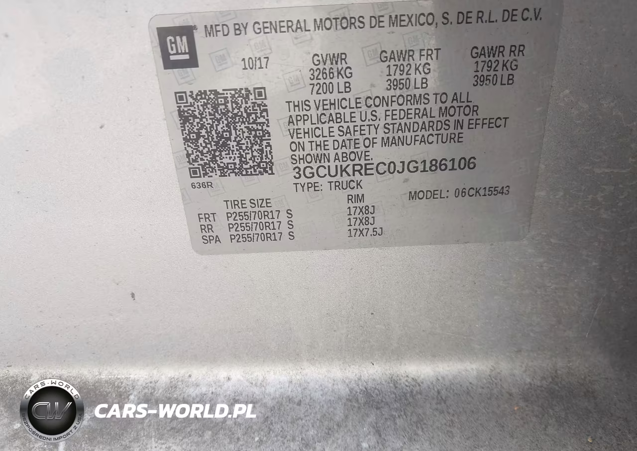 2018 Chevrolet Silverado 1500 1Lt VIN:3GCUKREC0JG186106 - 9