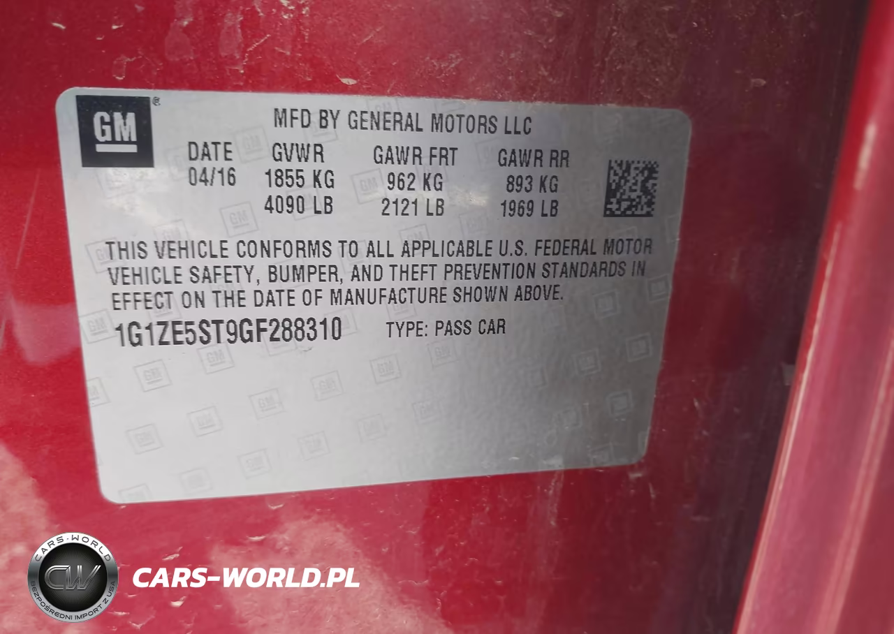 2016 Chevrolet Malibu 1Lt VIN:1G1ZE5ST9GF288310 - 9