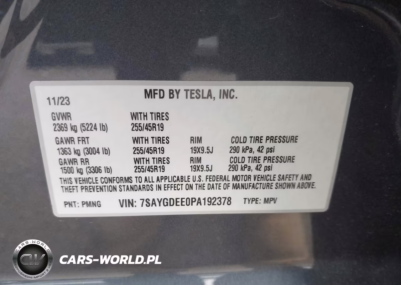 2023 Tesla Model Y Awd-Long Range Dual Motor All-Wheel Drive VIN:7SAYGDEE0PA192378 - 9
