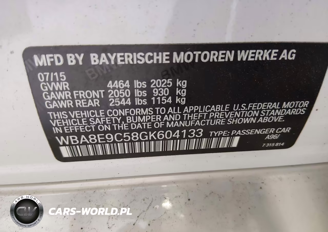 2016 BMW 328I VIN:WBA8E9C58GK604133 - 9