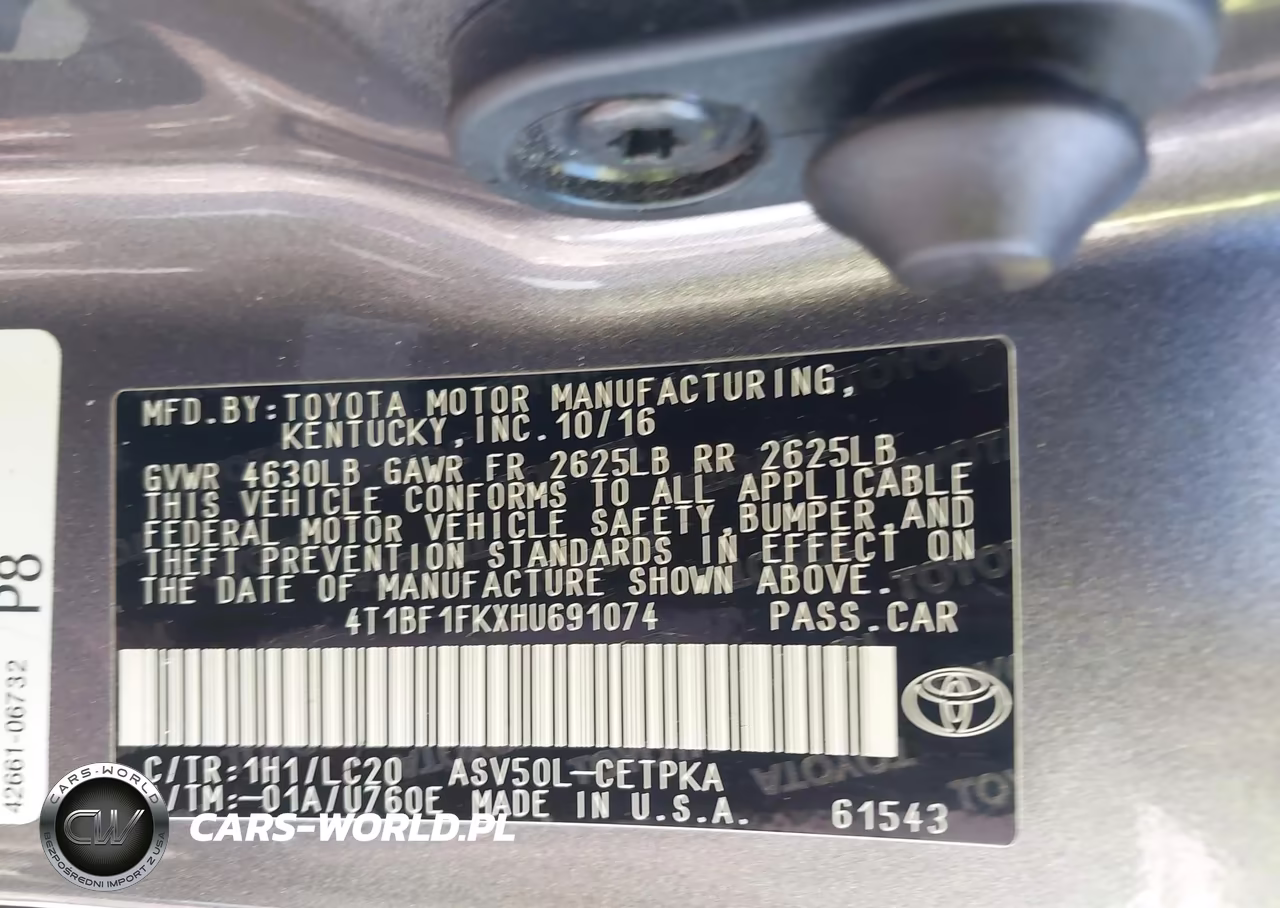 2017 Toyota Camry Xse VIN:4T1BF1FKXHU691074 - 9