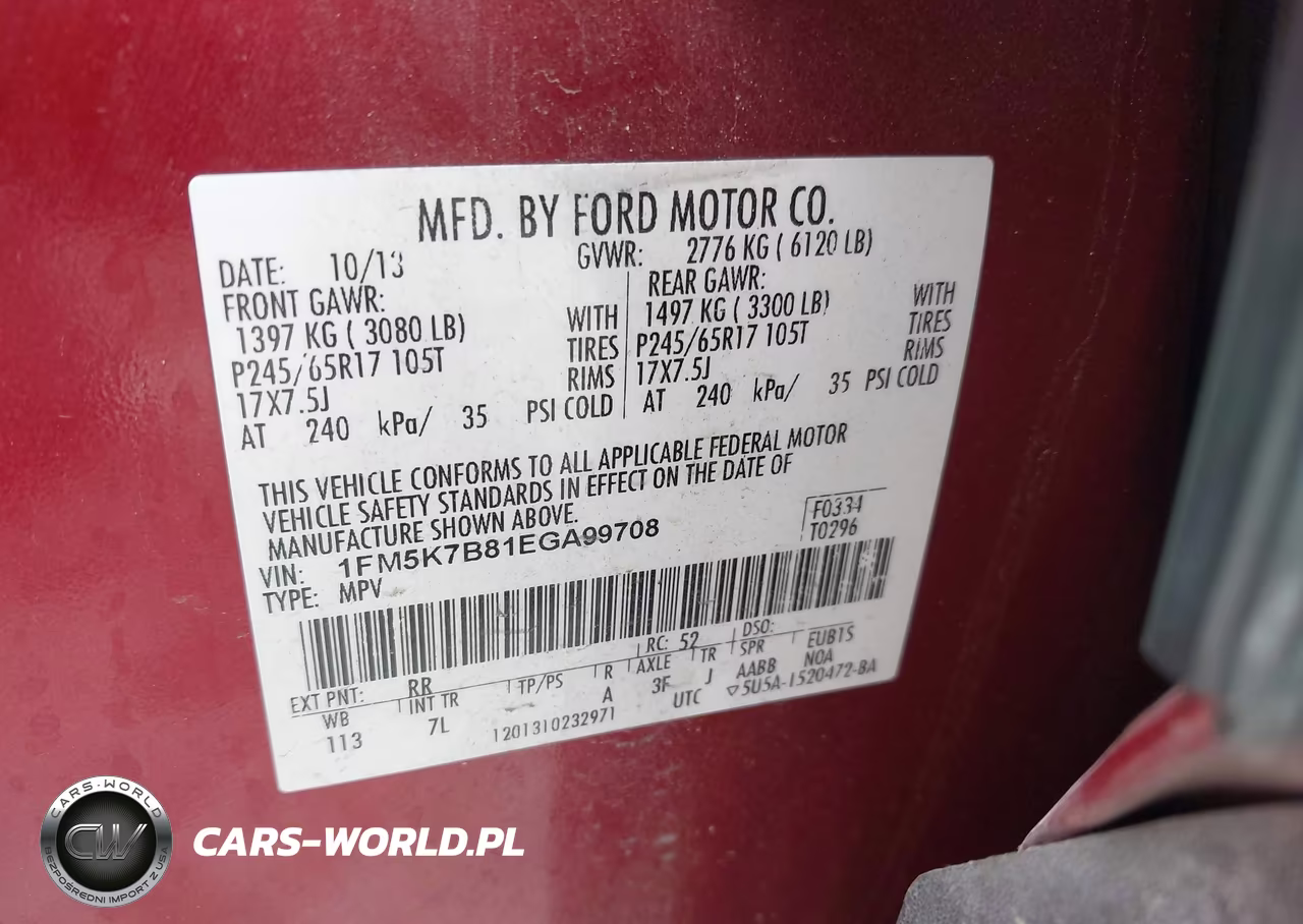 2014 Ford Explorer VIN:1FM5K7B81EGA99708 - 9