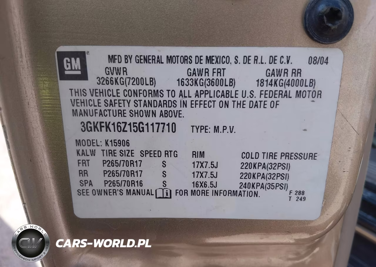 2005 GMC Yukon Xl 1500 Slt VIN:3GKFK16Z15G117710 - 9