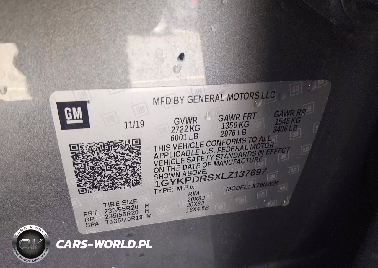 2020 Cadillac Xt6 Awd Premium Luxury VIN:1GYKPDRSXLZ137697 - 9