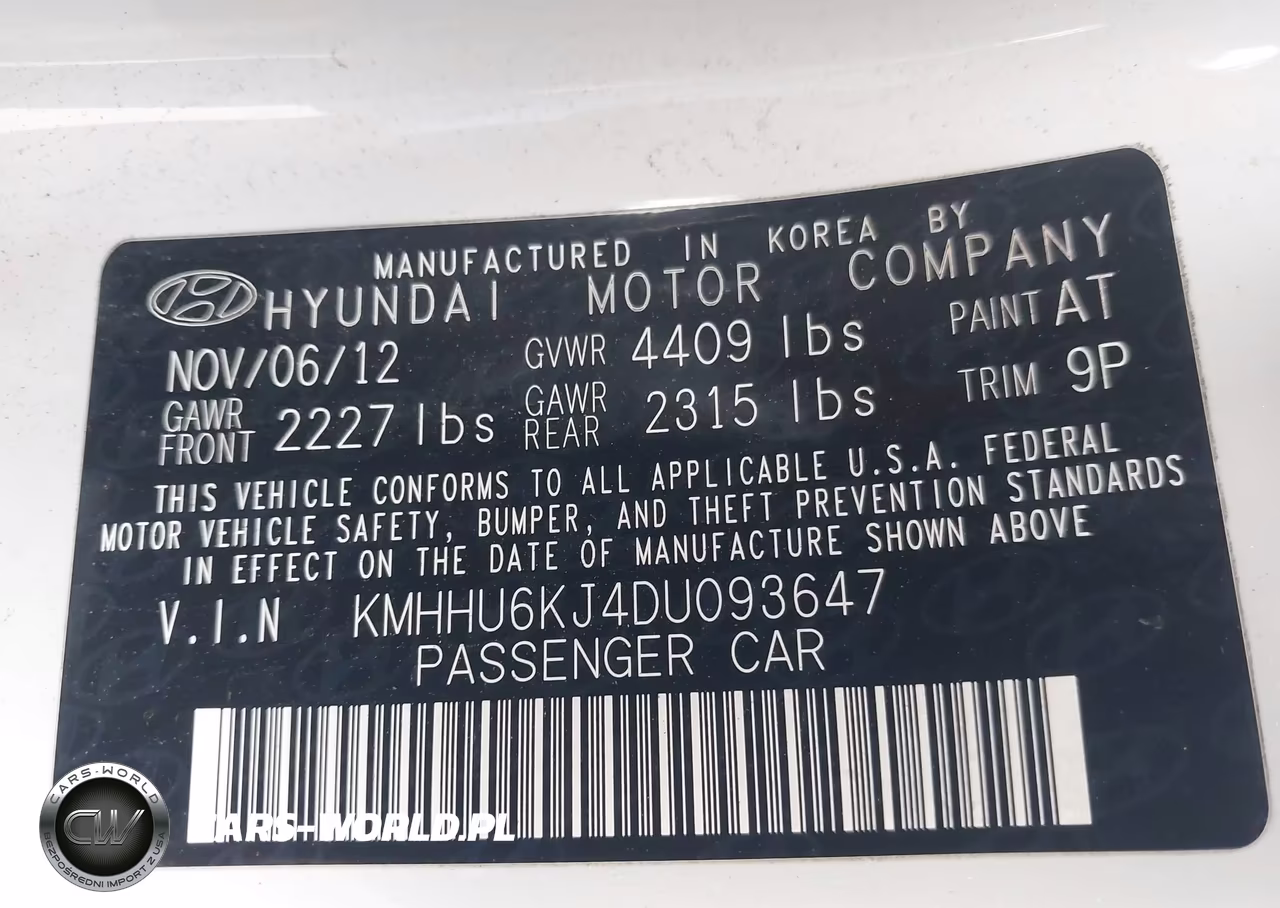 2013 Hyundai Genesis 3.8 Track VIN:KMHHU6KJ4DU093647 - 9