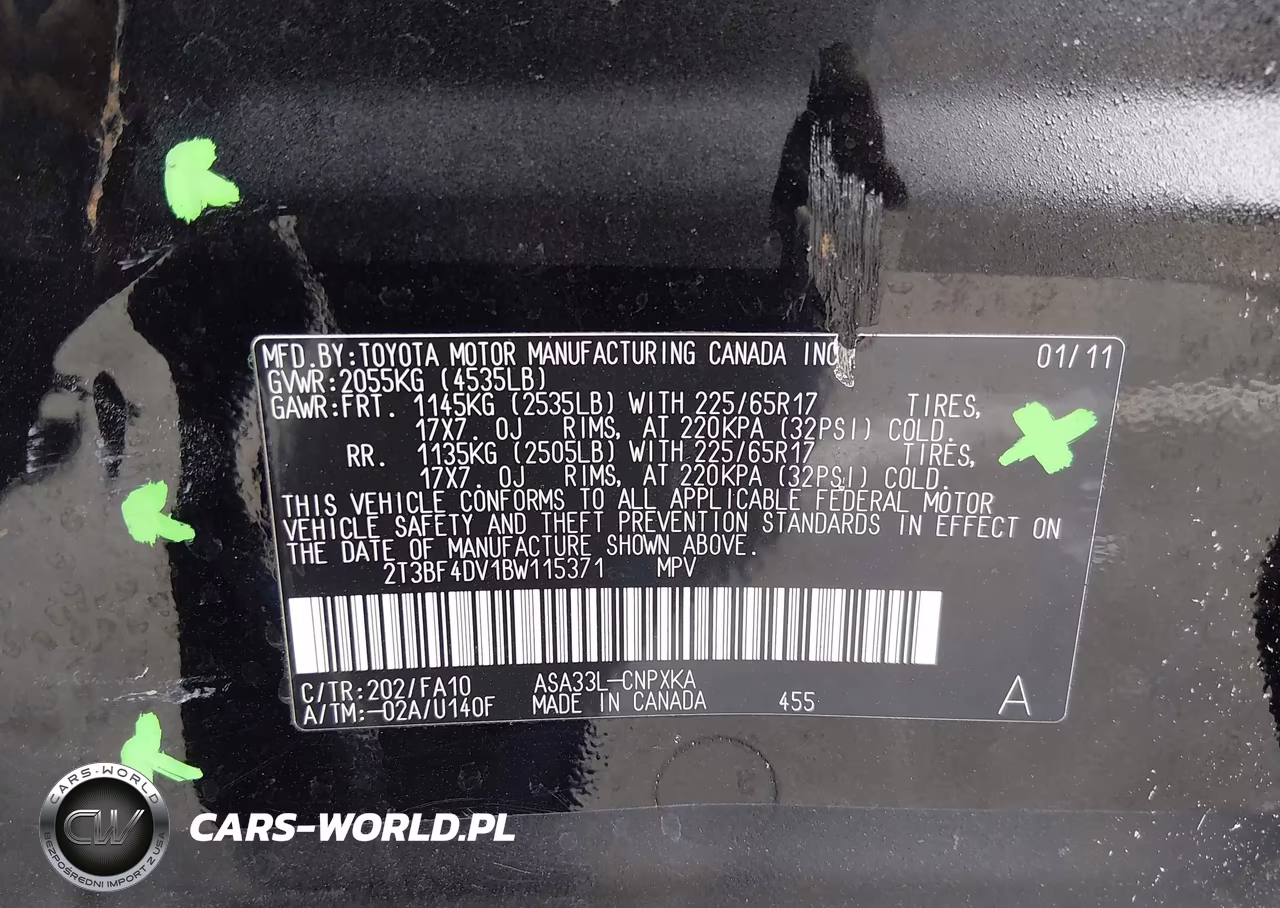 2011 Toyota Rav4 VIN:2T3BF4DV1BW115371 - 9