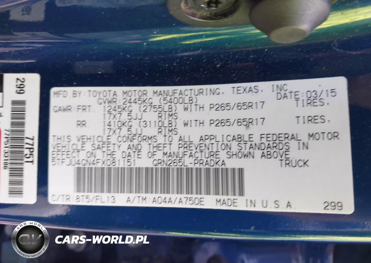 2015 Toyota Tacoma Prerunner V6 VIN:5TFJU4GN4FX081151 - 9