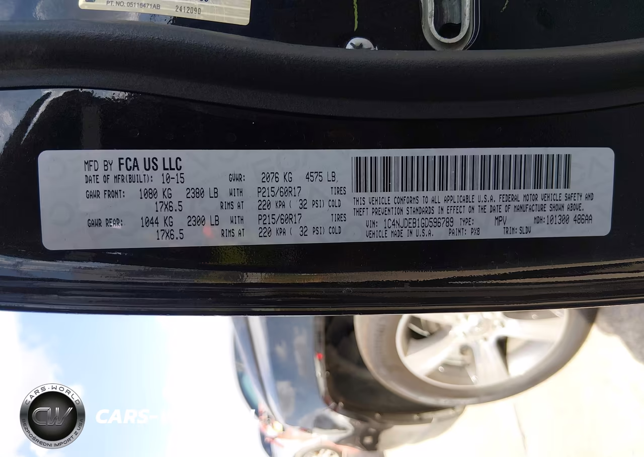 2016 Jeep Compass High Altitude Edition VIN:1C4NJDEB1GD596789 - 9