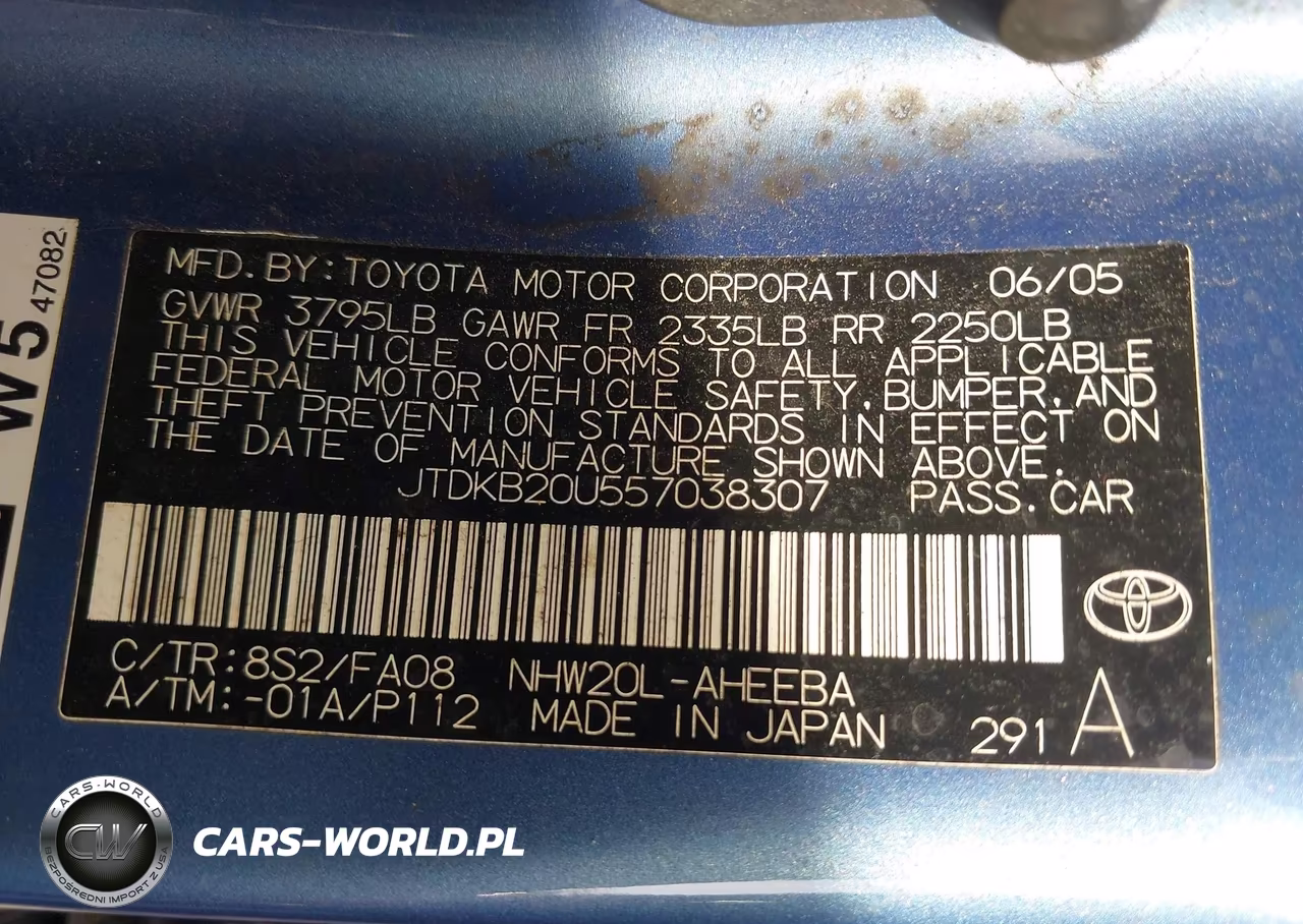 2005 Toyota Prius VIN:JTDKB20U557038307 - 9