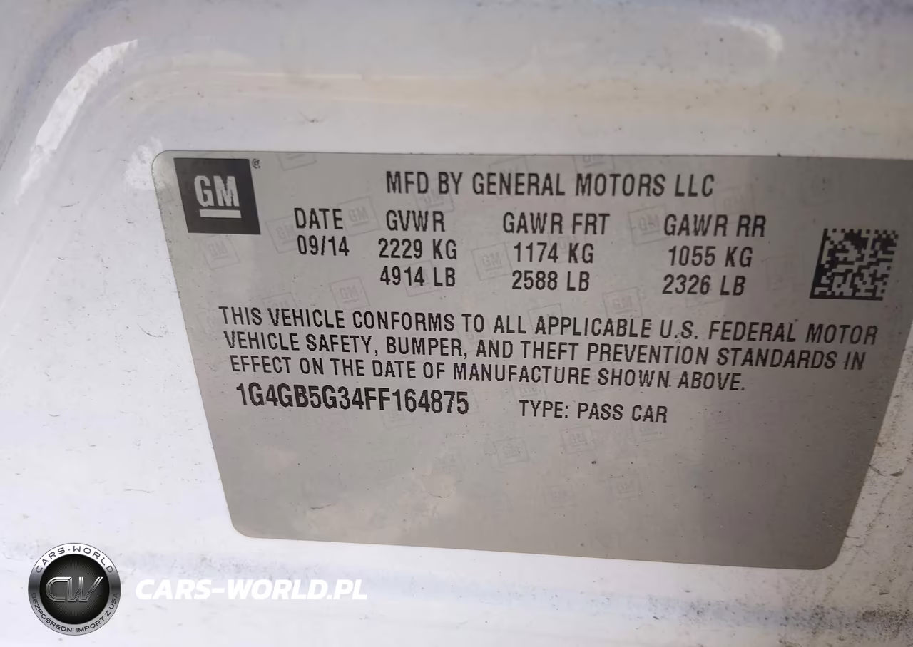 2015 Buick Lacrosse Leather VIN:1G4GB5G34FF164875 - 9