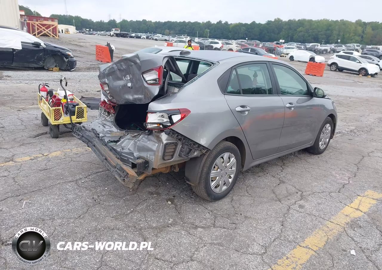 2022 Kia Rio S VIN:3KPA24AD1NE435261 - 4