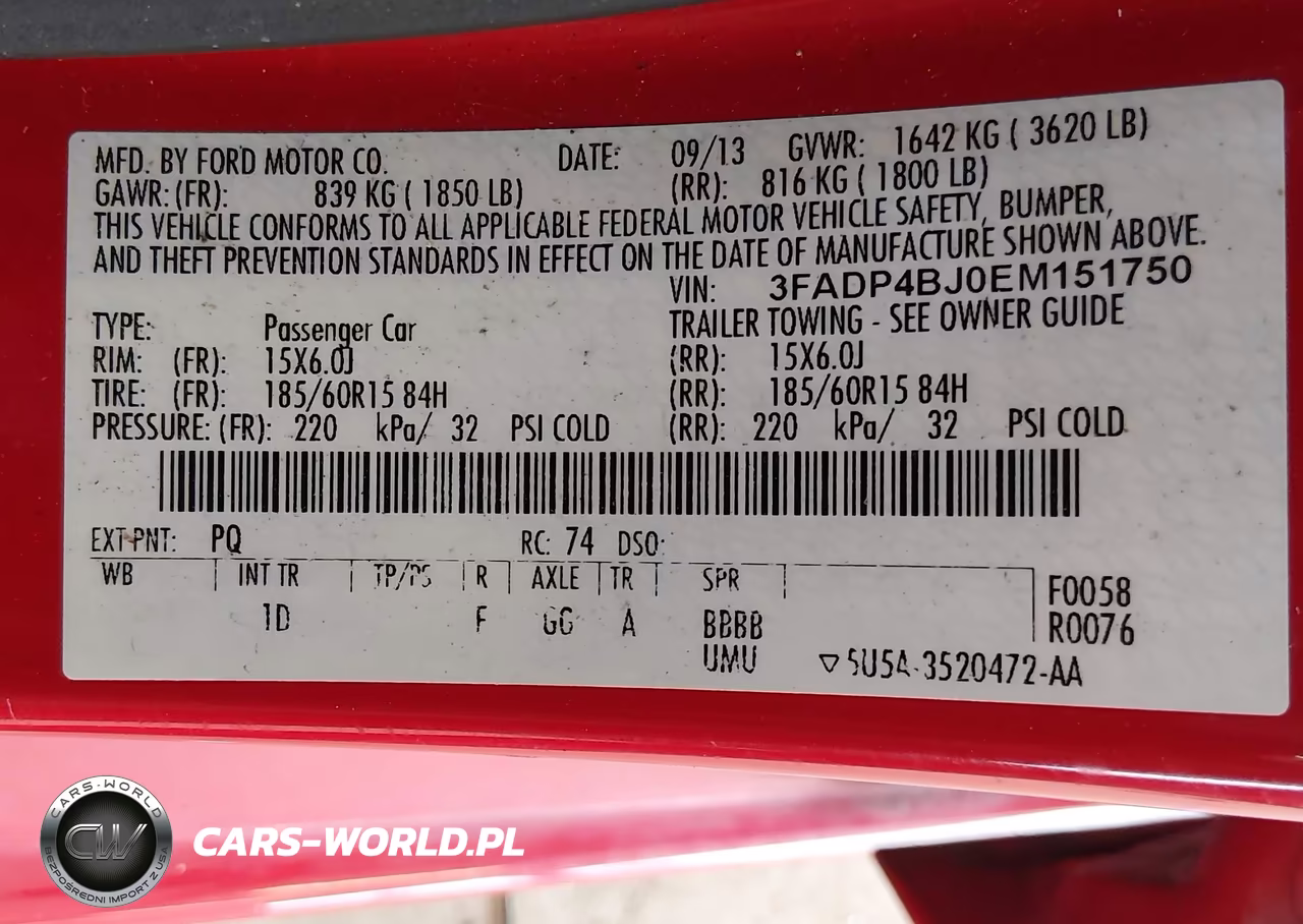 2014 Ford Fiesta Se VIN:3FADP4BJ0EM151750 - 9