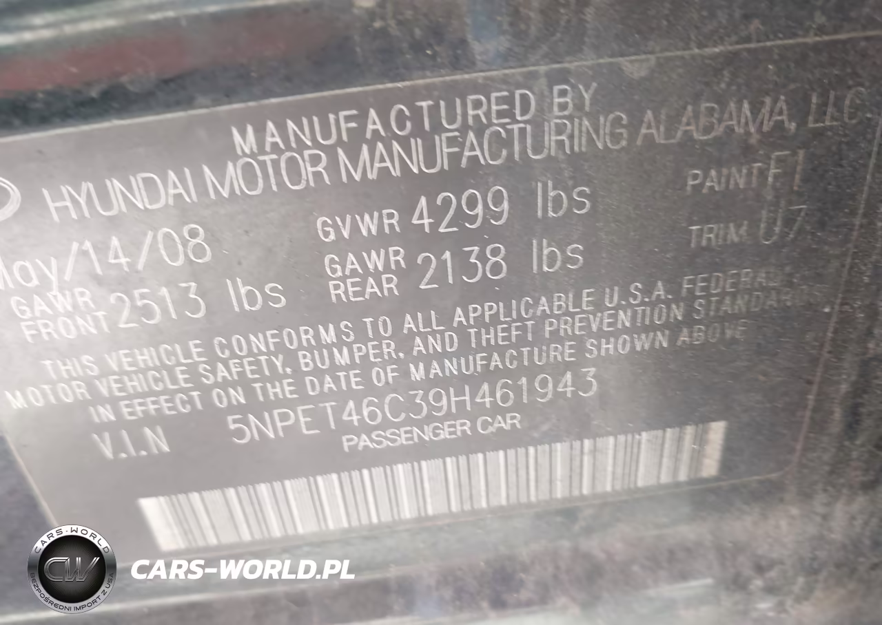 2009 Hyundai Sonata Gls VIN:5NPET46C39H461943 - 9