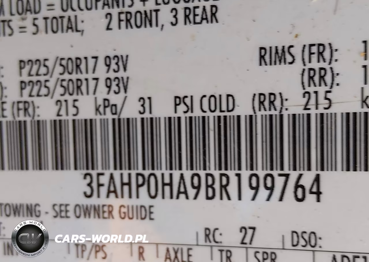 2011 Ford Fusion Se VIN:3FAHP0HA9BR199764 - 9