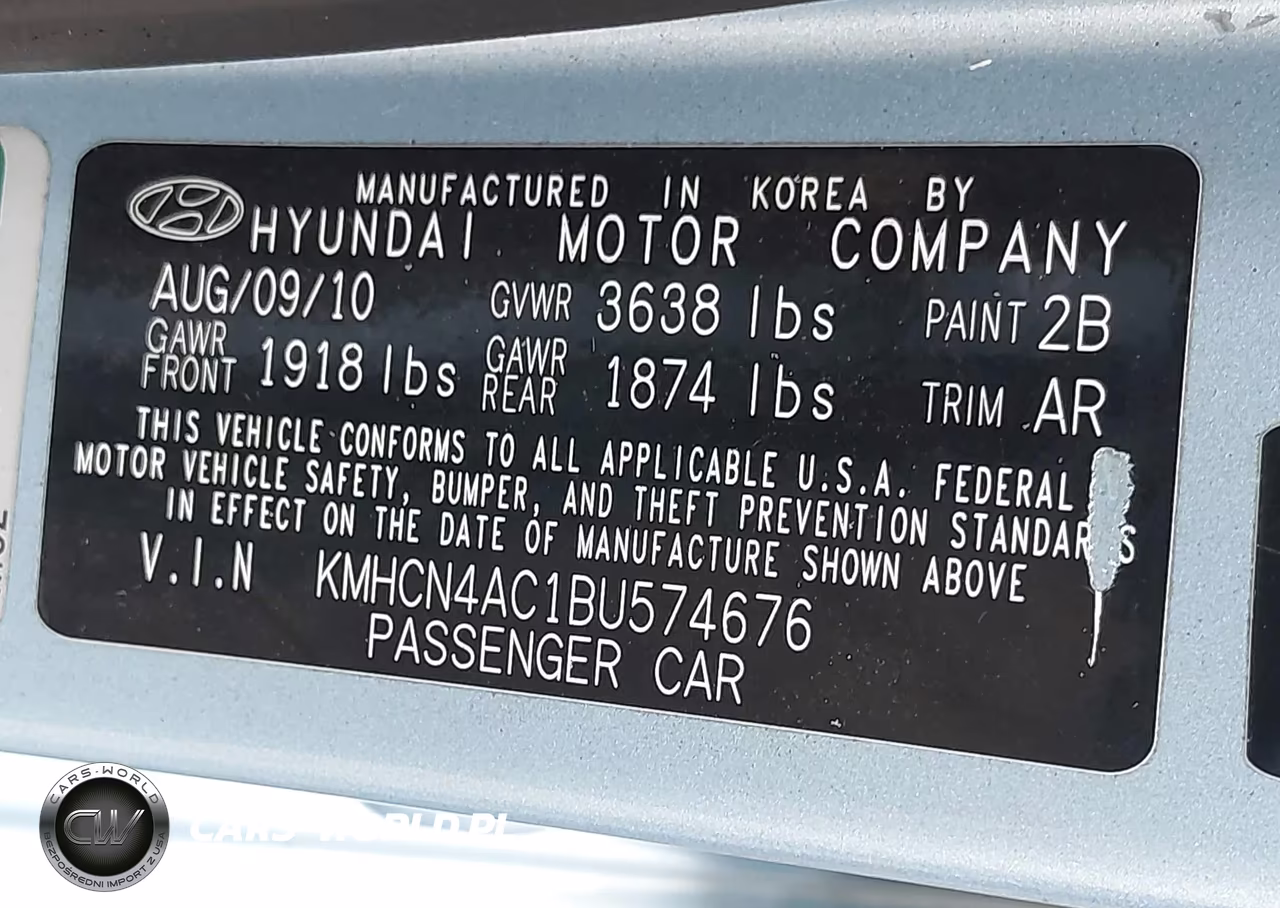 2011 Hyundai Accent Gls VIN:KMHCN4AC1BU574676 - 9