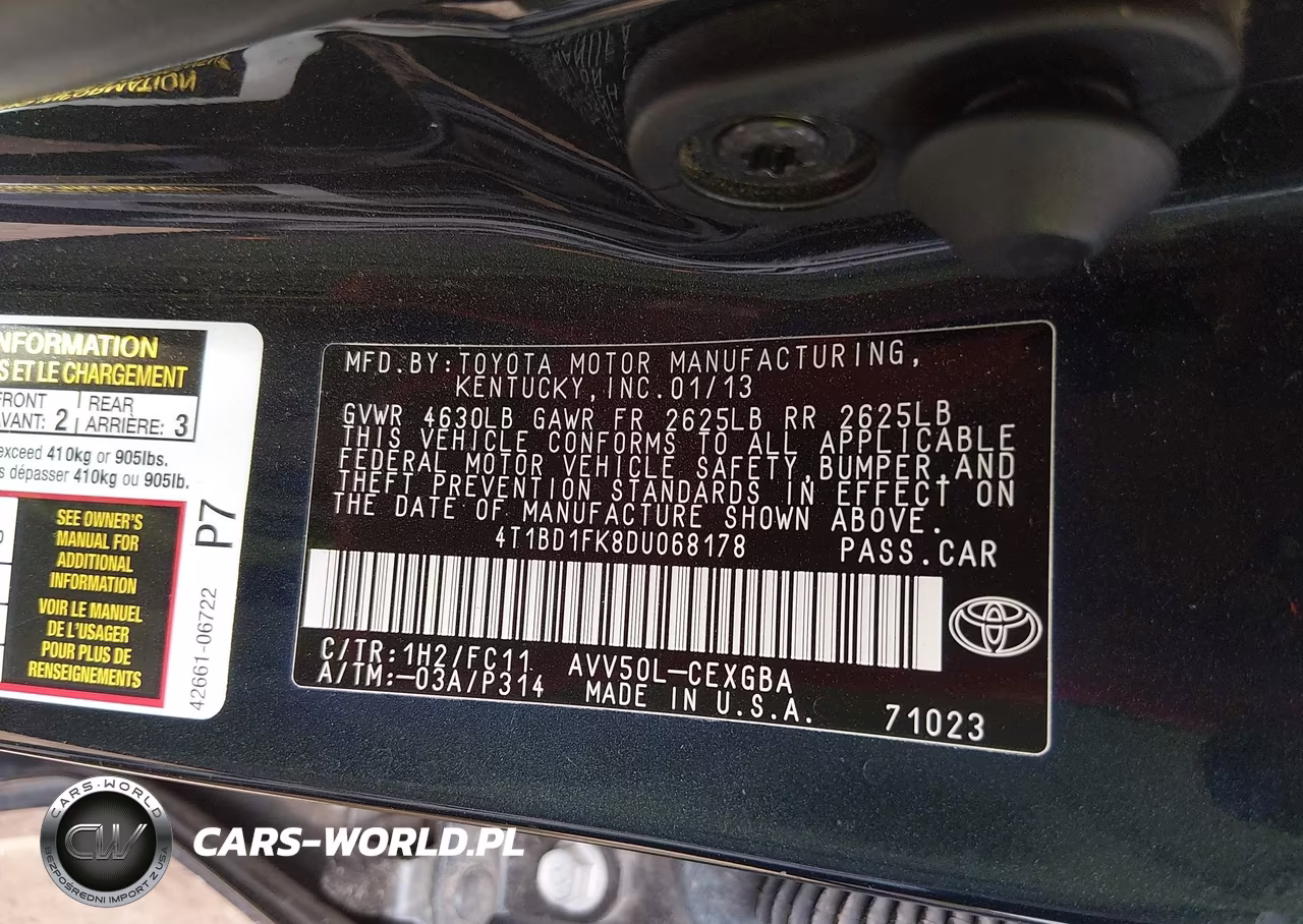 2013 Toyota Camry Hybrid-Le-Xle VIN:4T1BD1FK8DU068178 - 9
