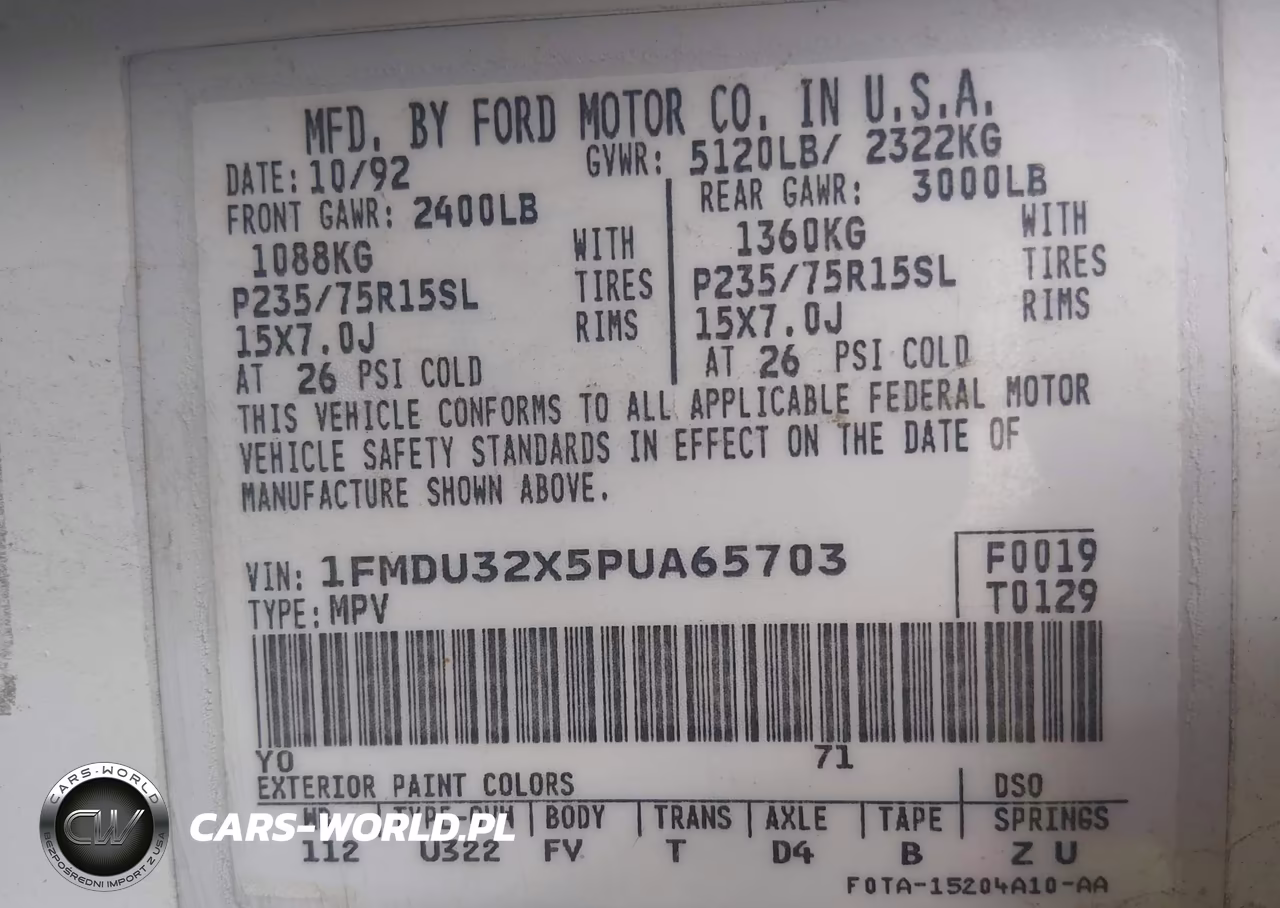 1993 Ford Explorer VIN:1FMDU32X5PUA65703 - 9