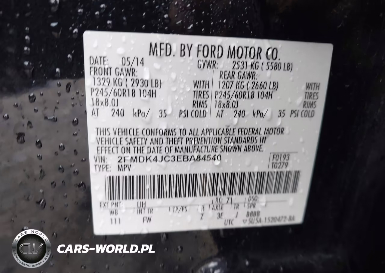 2014 Ford Edge Sel VIN:2FMDK4JC3EBA84540 - 9