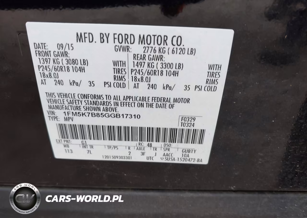 2016 Ford Explorer VIN:1FM5K7B85GGB17310 - 9