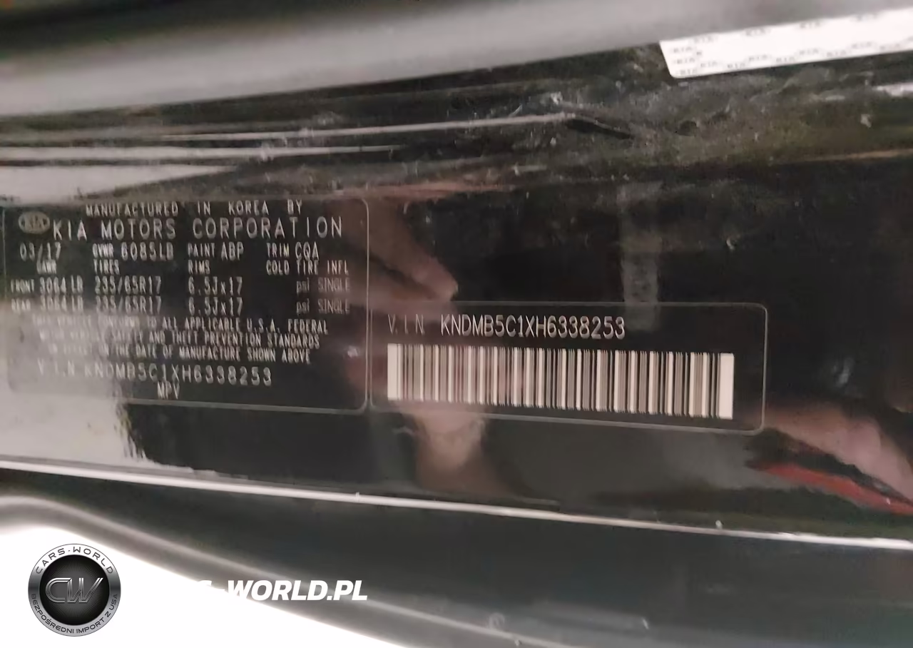 2017 Kia Sedona Lx VIN:KNDMB5C1XH6338253 - 9