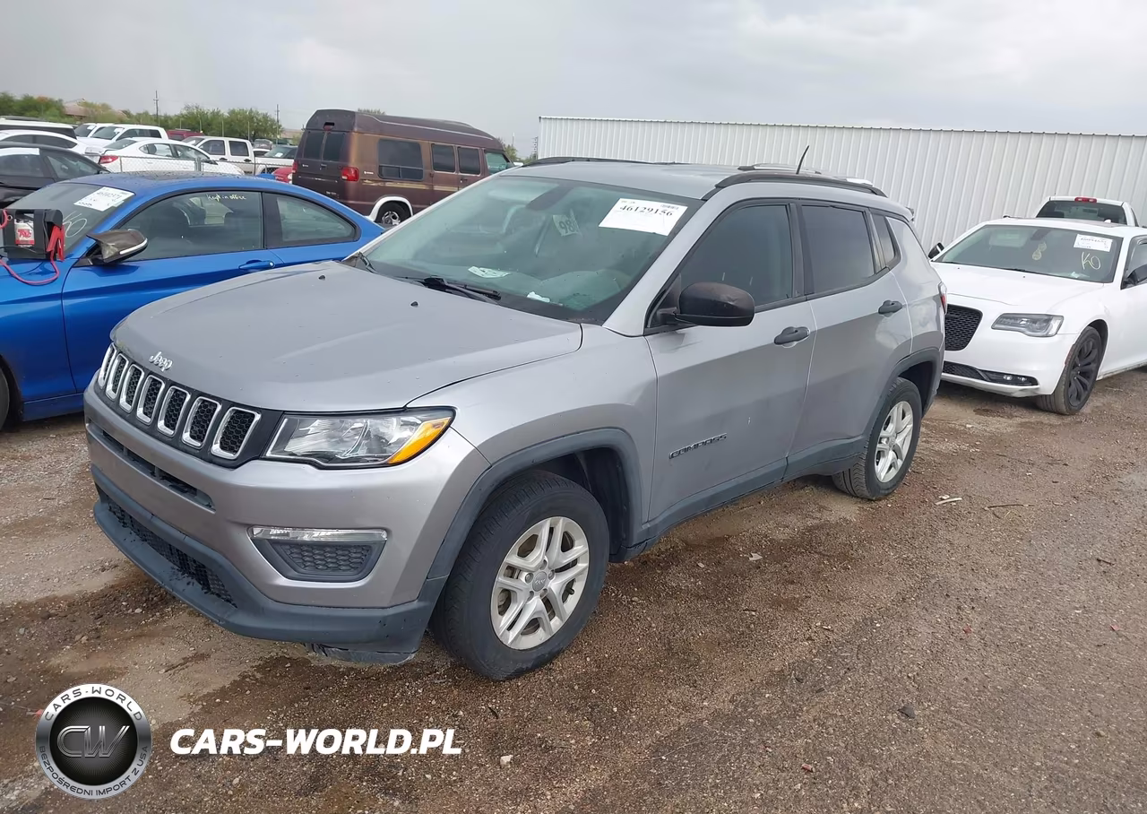 2018 Jeep Compass Sport Fwd VIN:3C4NJCAB2JT254821 - 2