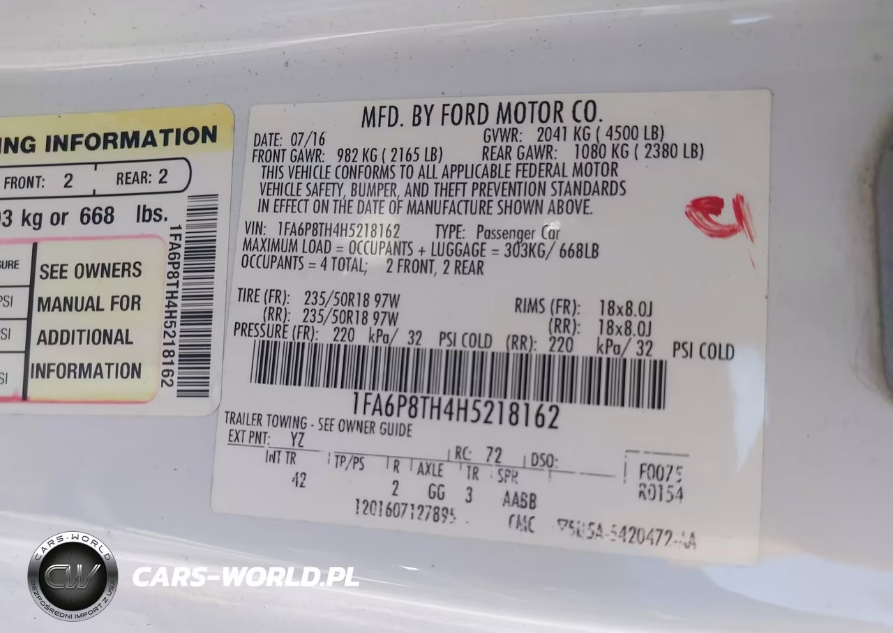 2017 Ford Mustang Ecoboost VIN:1FA6P8TH4H5218162 - 9